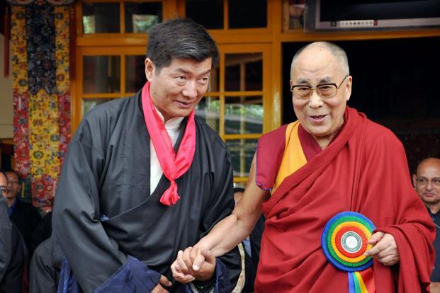 Máximas autoridades del exilio tibetano entre 2011 y 2021.